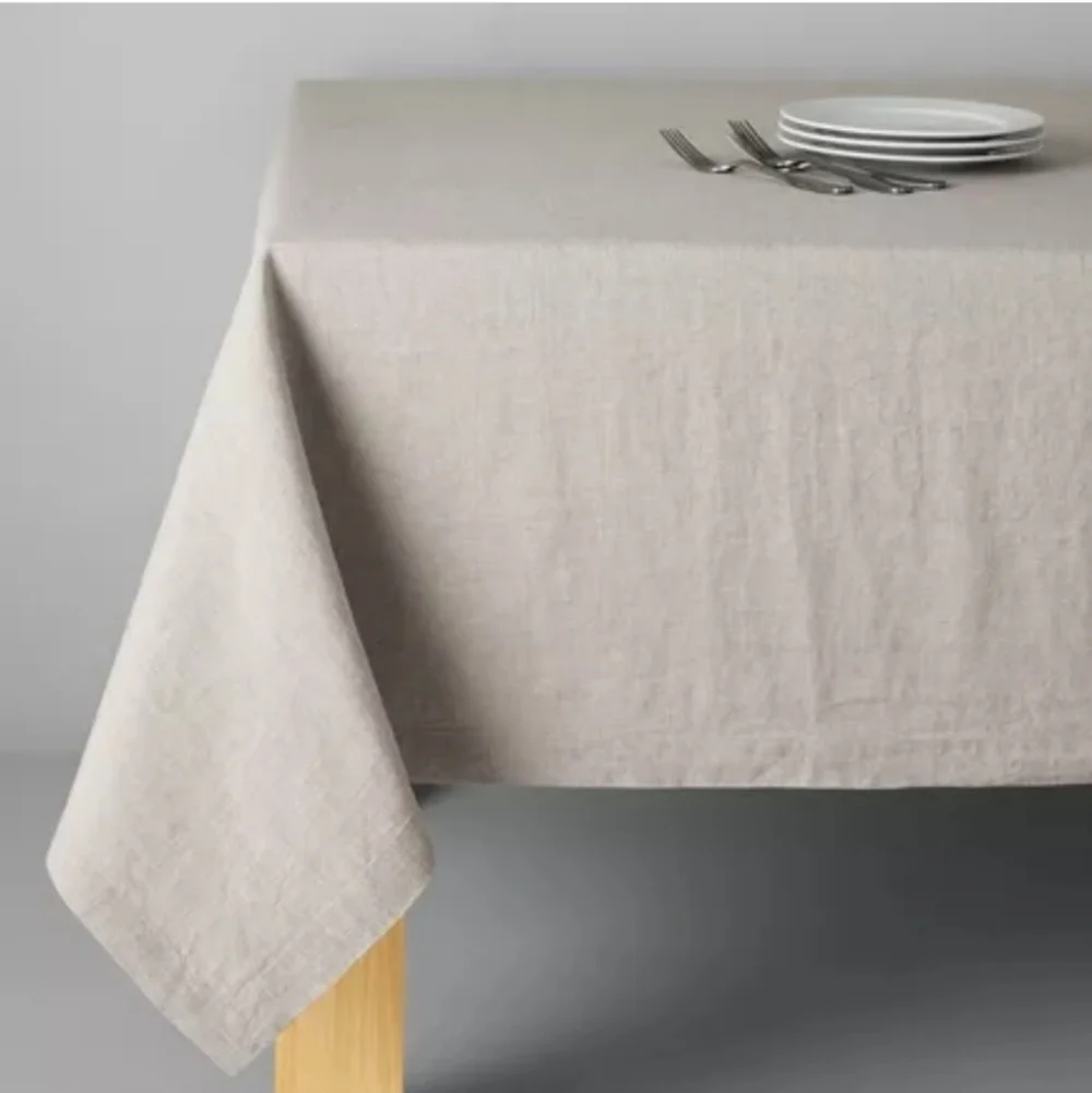Sur La Table Natural Linen Tablecloth, Size108